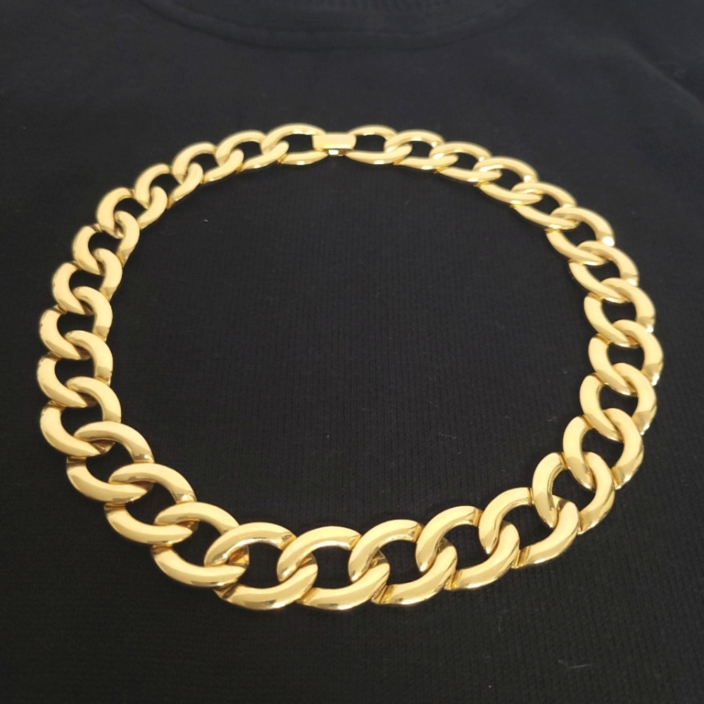 Napier Gold-Tone Chunky Curb Chain Necklace